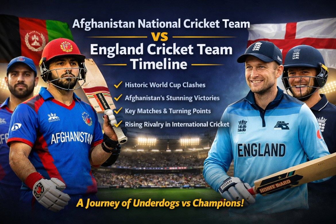 Afghanistan National Cricket Team vs England Cricket Team Timeline – A Historic Journey in International Cricket
