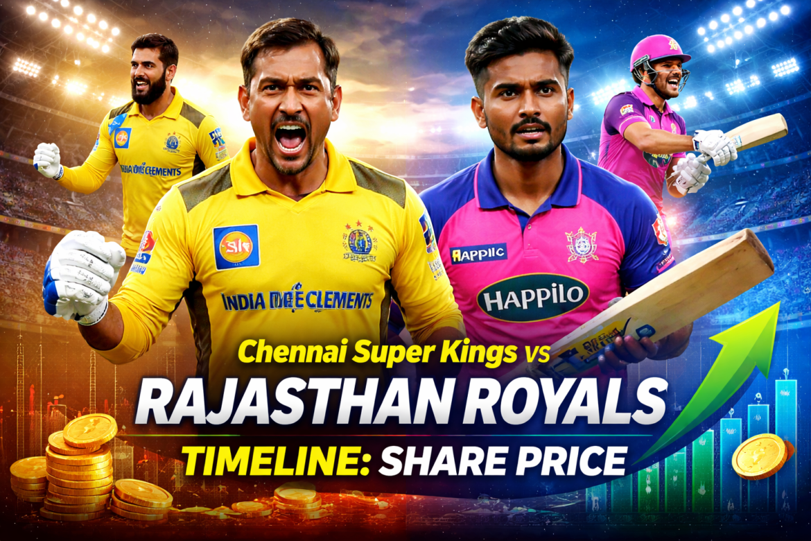 Chennai Super Kings vs Rajasthan Royals Timeline