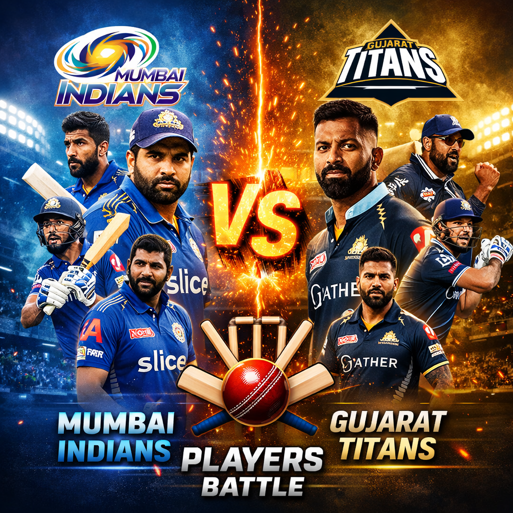 mumbai indians vs gujarat titans players