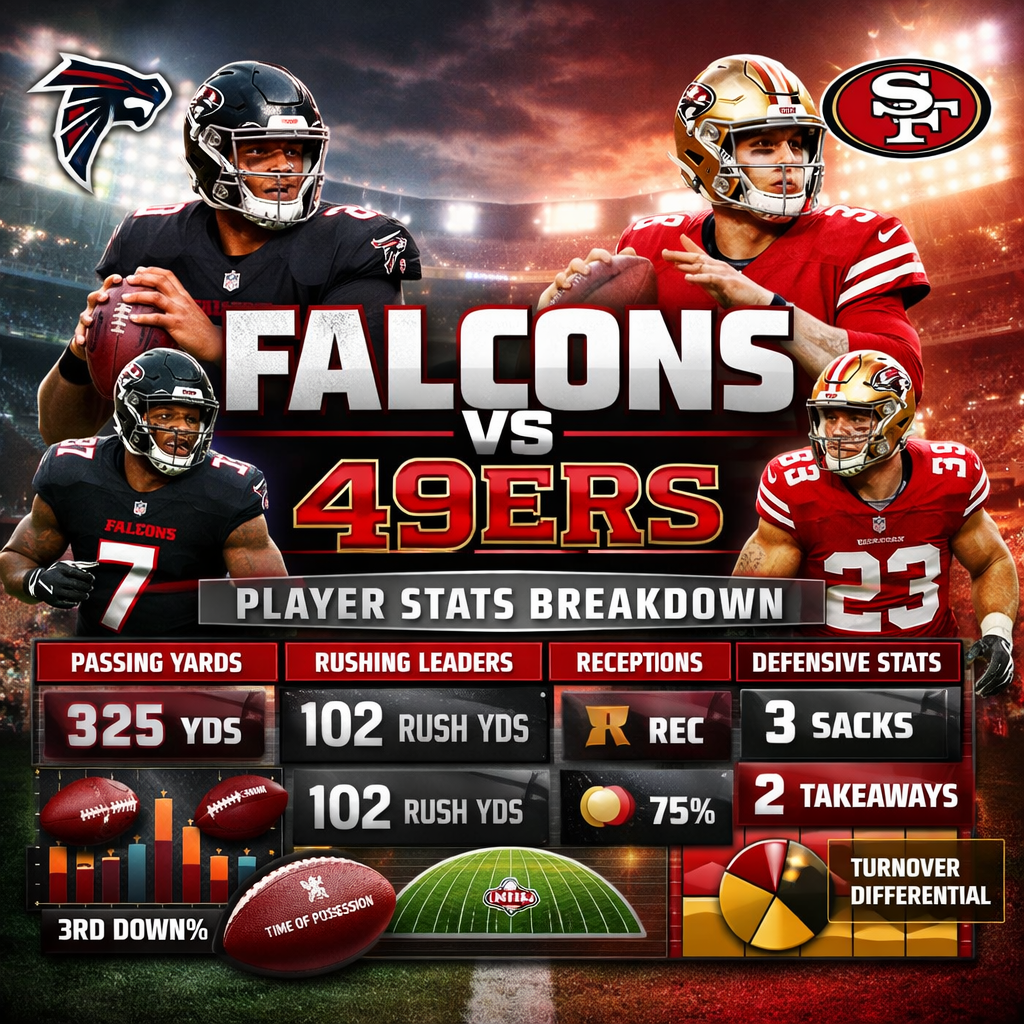 Atlanta Falcons vs 49ers Match Player Stats Complete Breakdown & Analysis