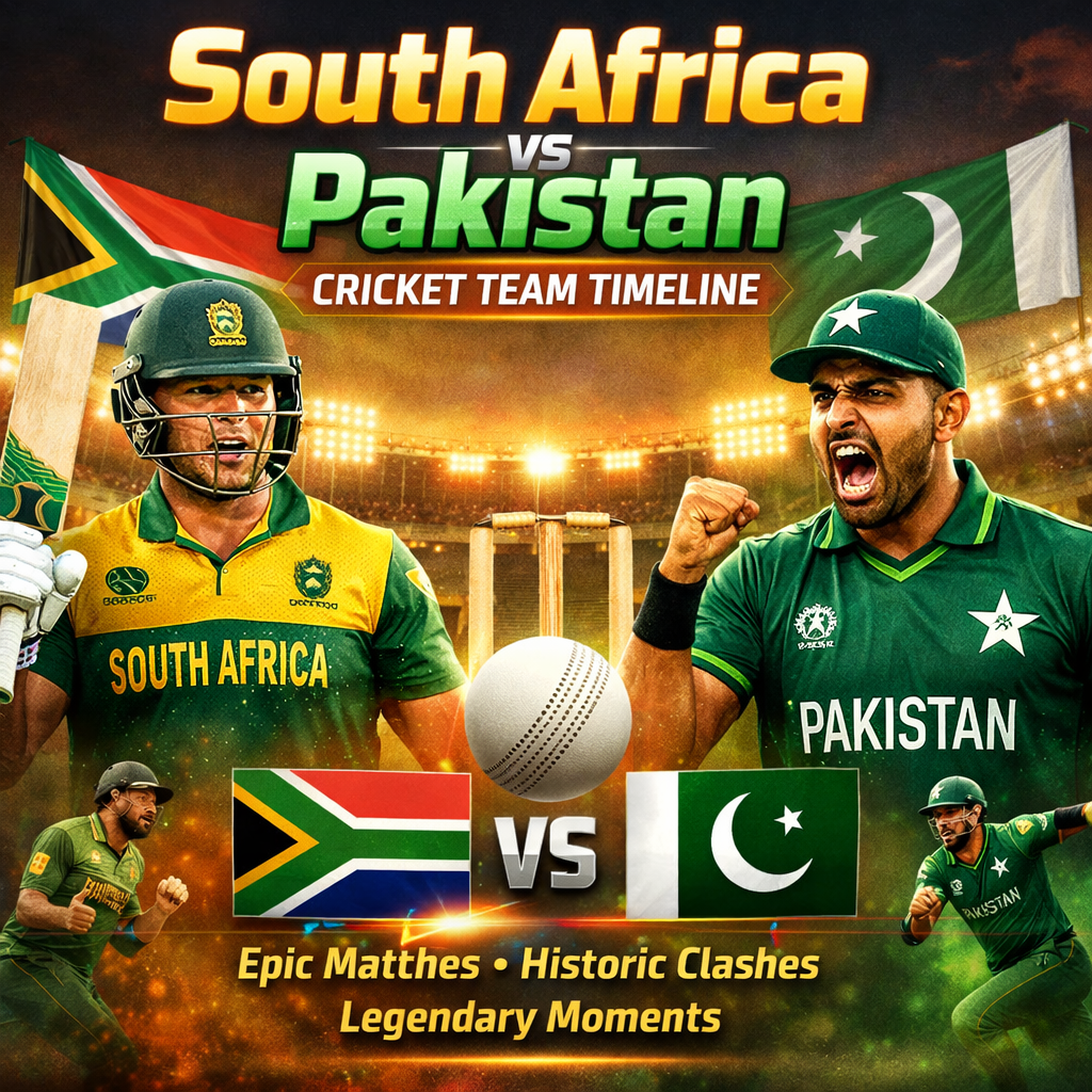 south africa national cricket team vs pakistan national cricket team timeline