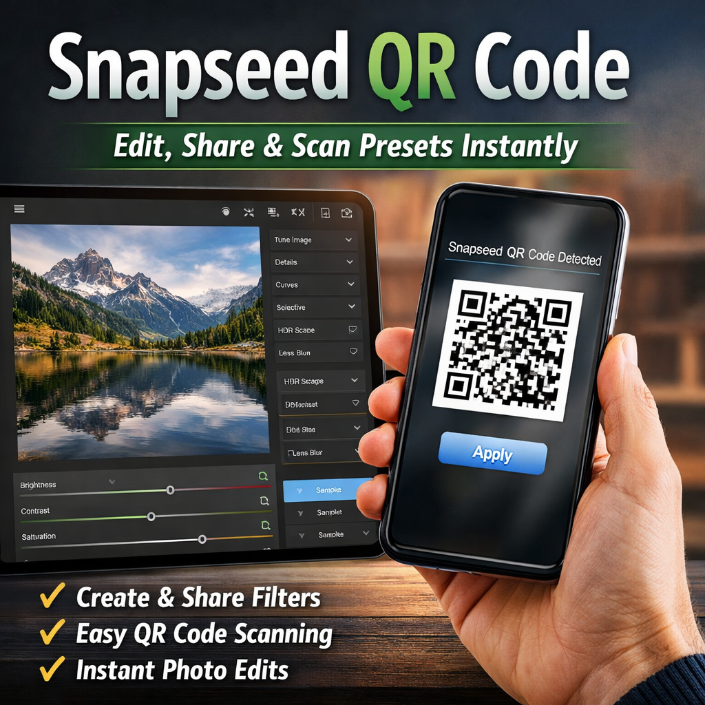 Snapseed QR Code A Complete Guide to Editing and Sharing