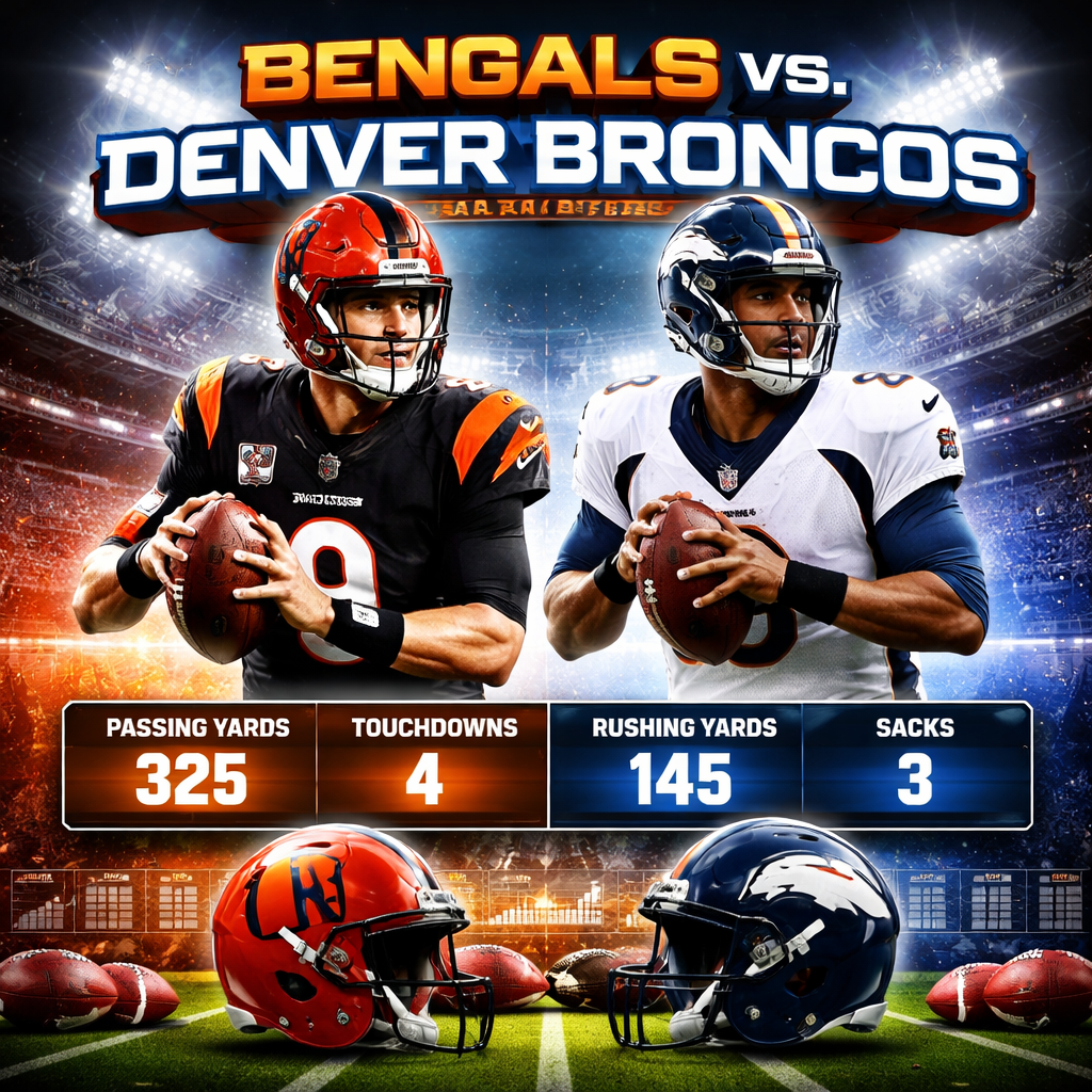 Bengals vs Denver Broncos Match Player Stats Overview