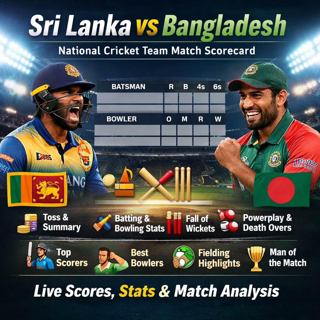 sri lanka national cricket team vs bangladesh national cricket team match scorecard